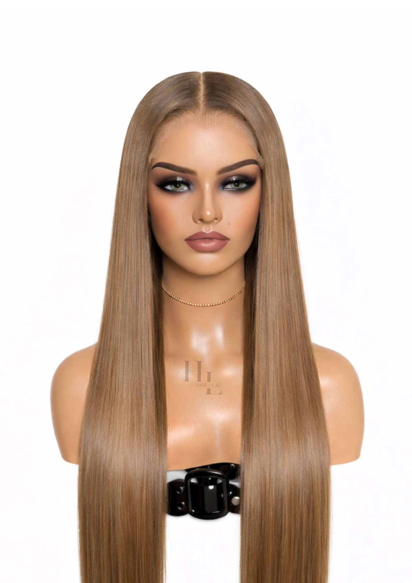 Clair closure wig - light ash brown