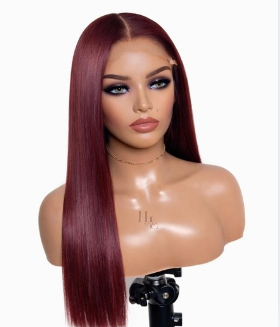 EBONI CLOSURE WIG- BURGUNDY