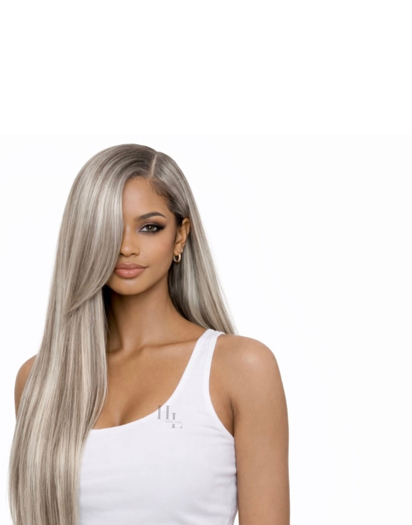 Ash blonde highlighted bundles